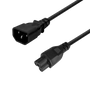 IEC-C5 To C14 Power Cord 1m Black