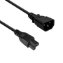 IEC-C5 To C14 Power Cord 1m Black