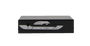 Front view of the HDMI switch, showing the indicator lights and the source select button. Front view of the HDMI switch, showing the indicator lights and the source select button.