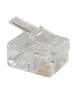 Modular Plug RJ12 6P6C Flat Stranded 100 Pack