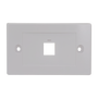 1 Port Keystone Flush Plate