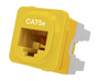 Cat5e IDC Data Jack Yellow