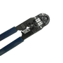 A close-up side view of the crimping die head.

