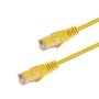 Slim Cat6 UTP Patch Cable 0.25m Yellow