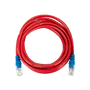 Cat5e UTP Crossover Cable 1m Red with blue boots