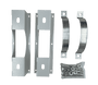 The included pole and wall fixing kits for the 9RU outdoor cabinet.