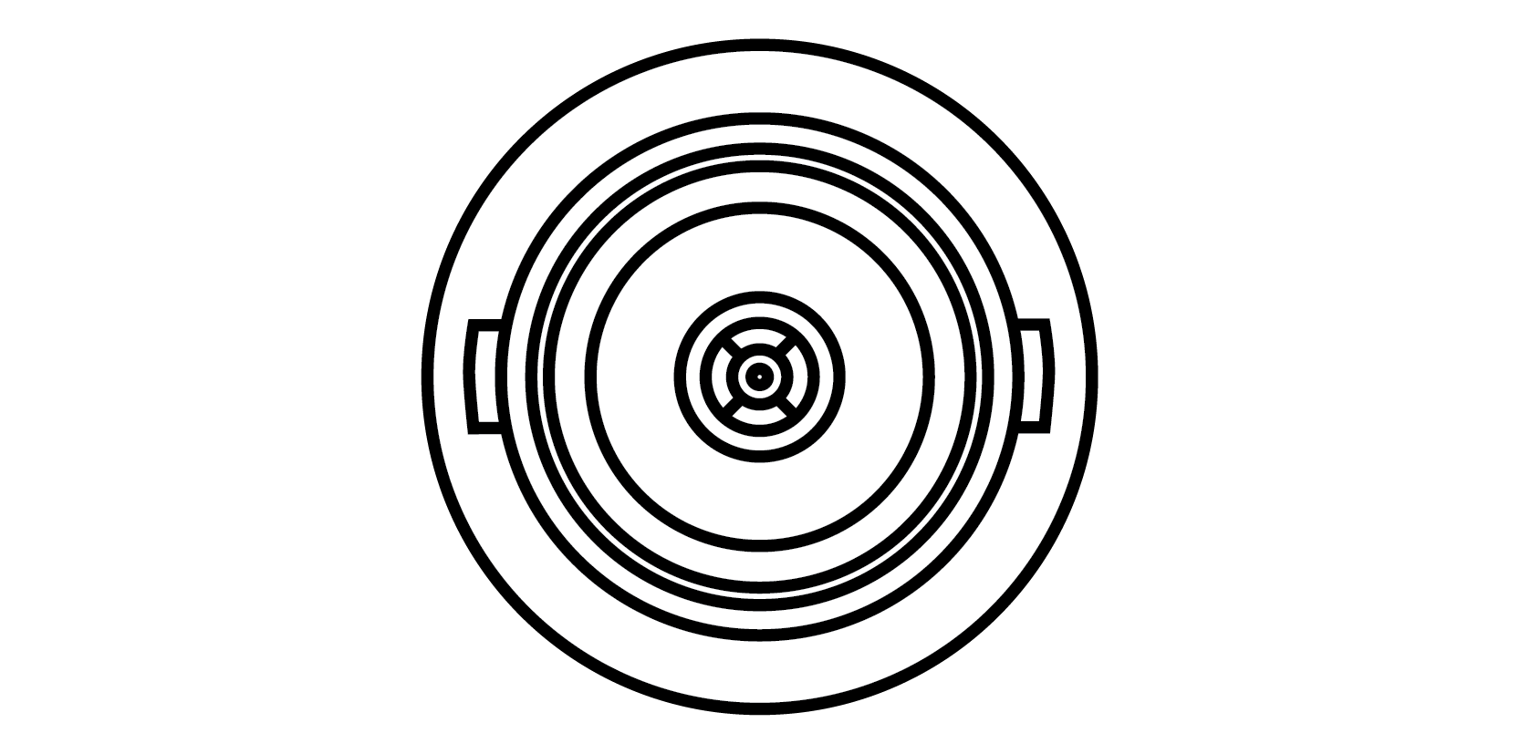 Front view of BNC socket