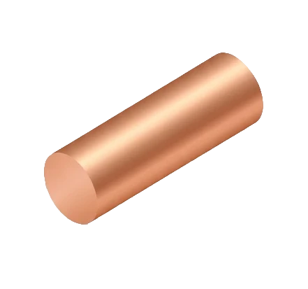 Pure copper conductor showing solid copper core