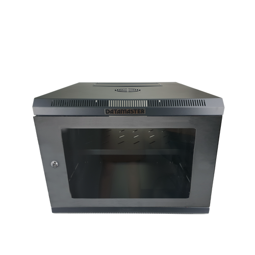 Front-facing view of the 6RU, 600mm deep wall mount server cabinet.