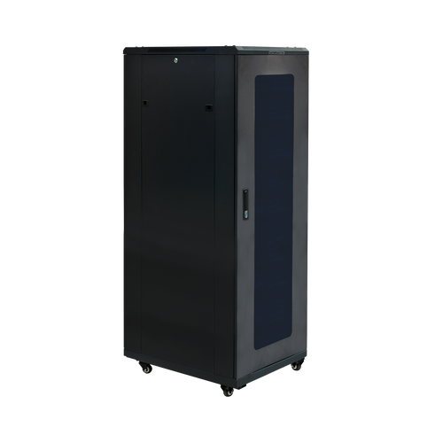 Side view of the 42RU cabinet with the removable side access panel.