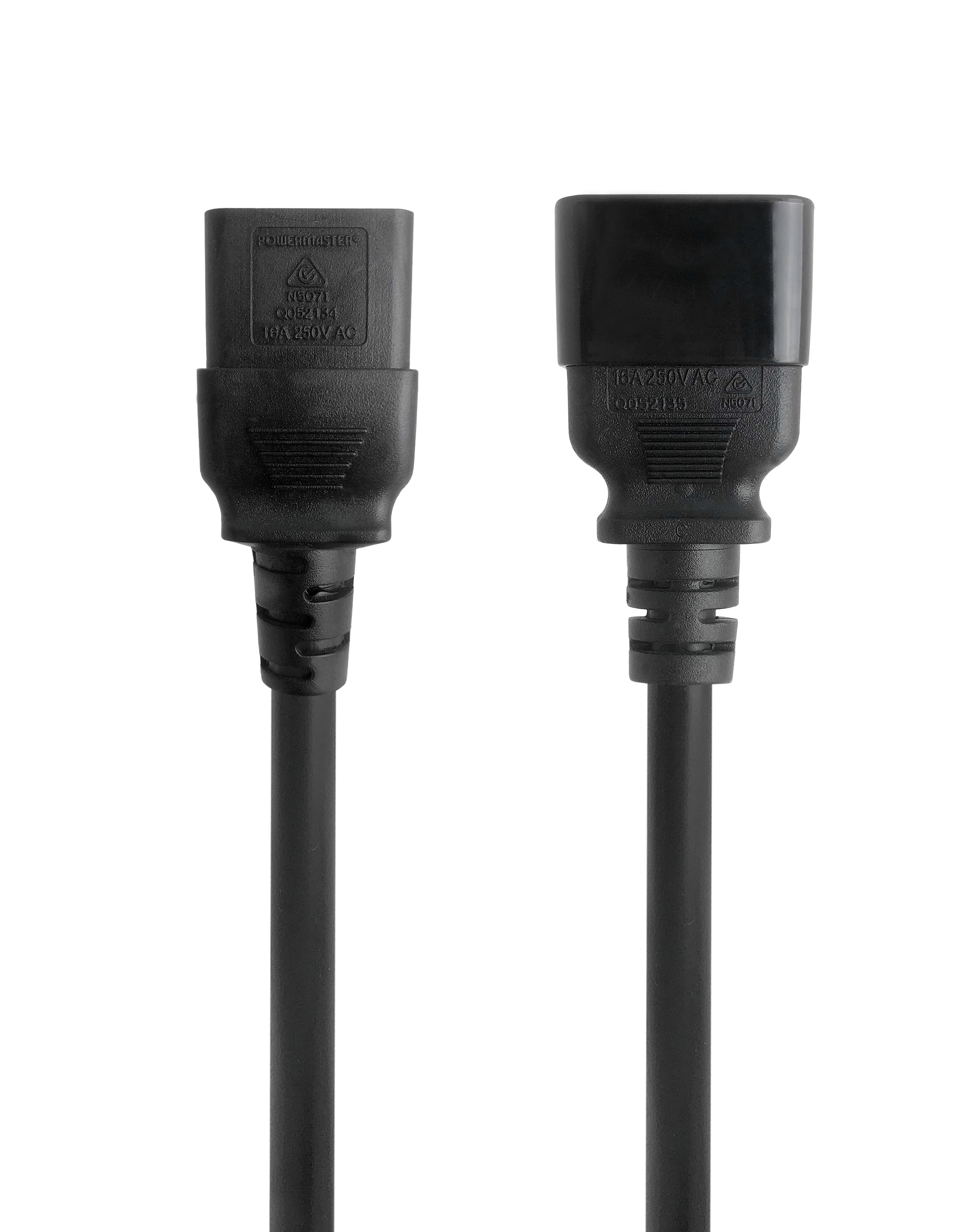 IEC-C19 To C20 Power Cord 1m Black 15A 1.5mm