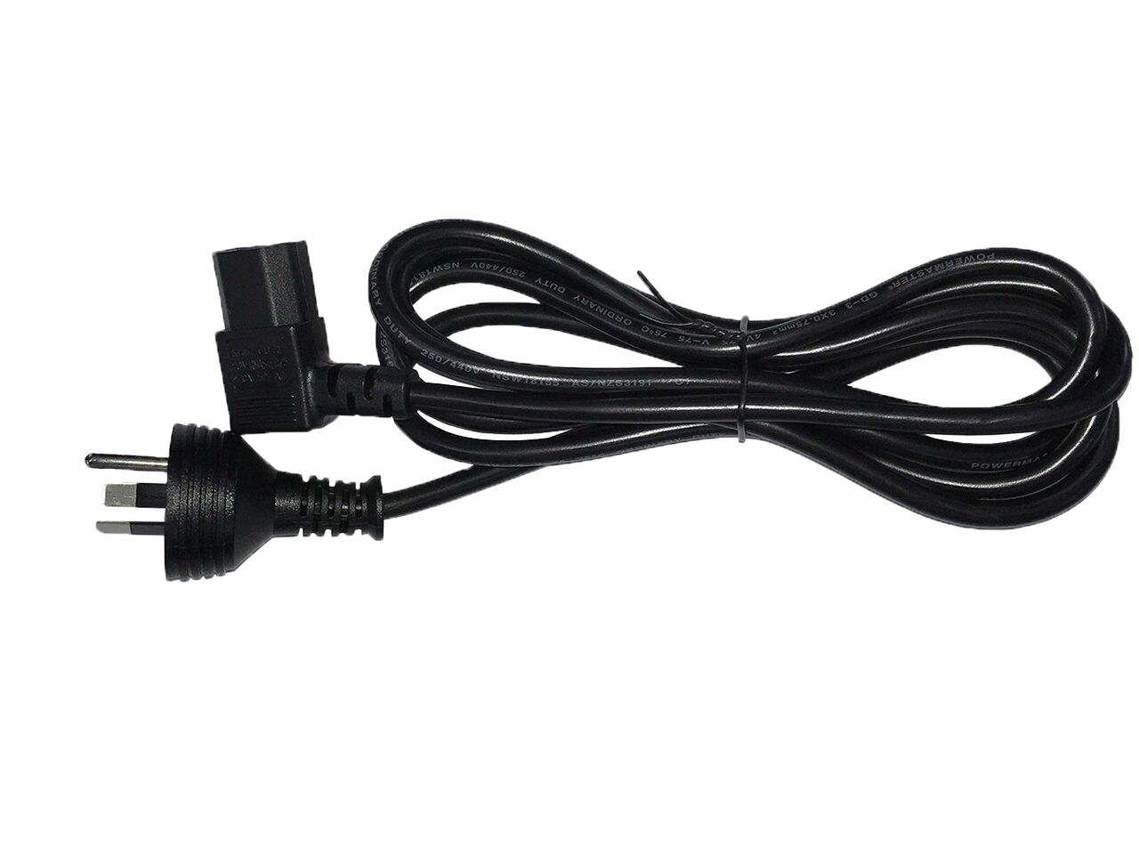 IEC-C13 2m Left-Hand Right Angle Power Cord in Black | Access ...