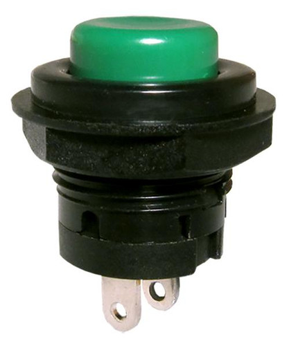 A close-up view of the ergonomic, green Japan Nursecall button pendant.