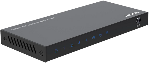 Side view of the 1x4 HDMI splitter.