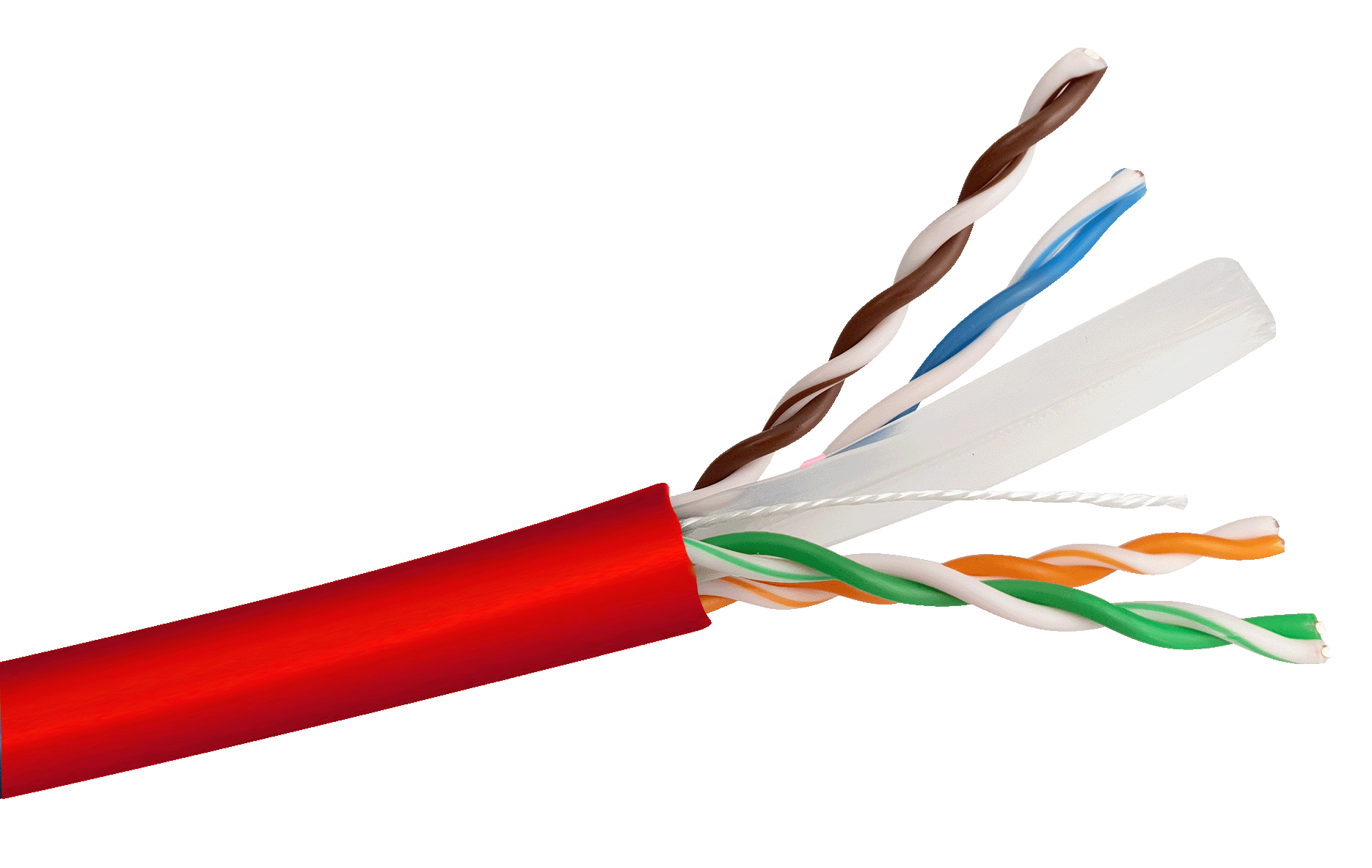 Cat6 Solid UTP LSZH Network Cable - 305m Reel-in-Box Red