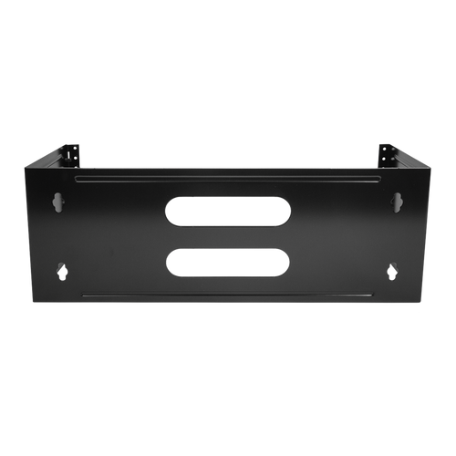 A direct front-on view of the 4RU hinged wall mount bracket.