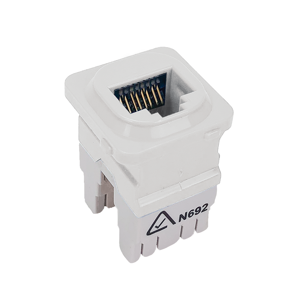 8P4C IDC Voice Jack White Bucket of 50 Access Communications