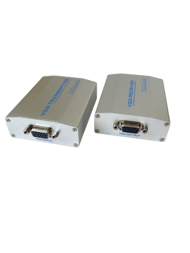 A side profile view of the two VGA extender baluns.