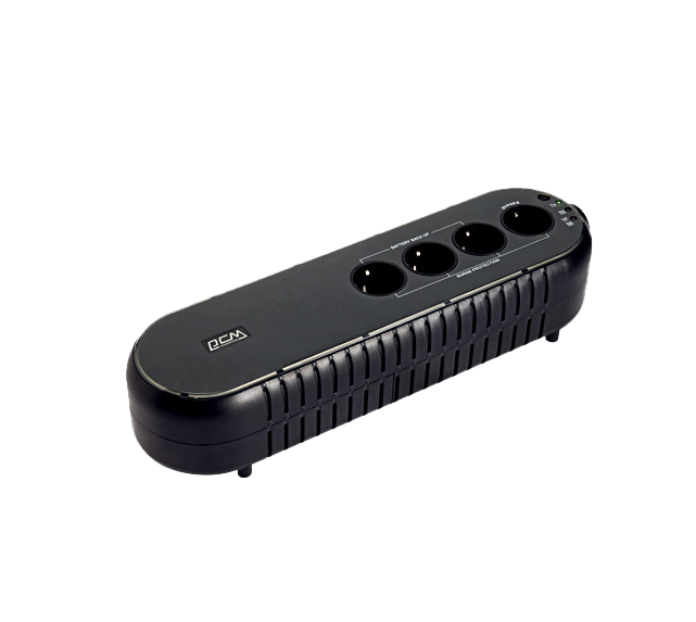 Side view of the compact and stylish WOW 300VA Standby UPS, suitable for a home office.