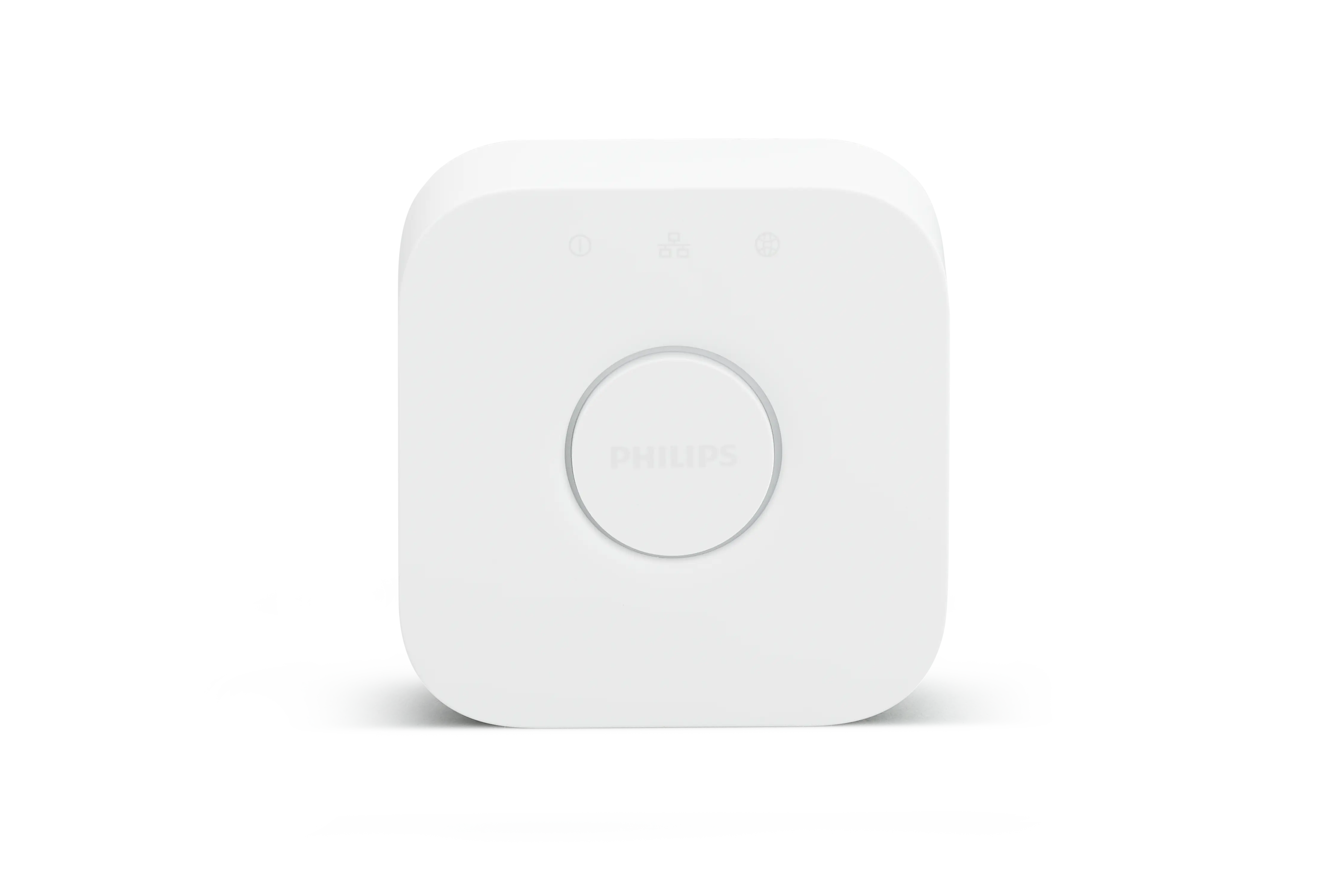 Philips Hue Bridge, compact white hub that powers your whole smart lighting setup