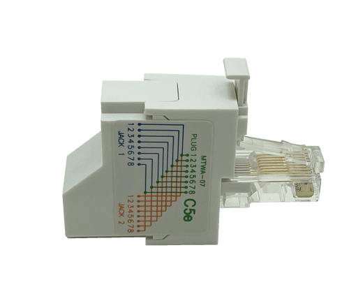 Cat5e Vertical Splitter | Dual Data Lines | Australia