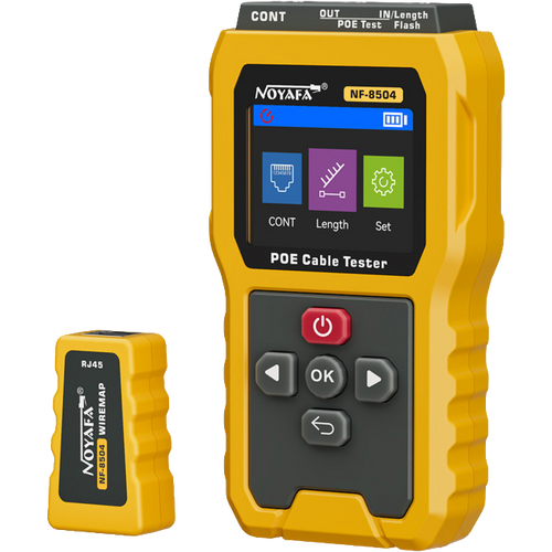 NF8504 PoE++ Network Cable Tester & LCD Wiremap Tool | Access