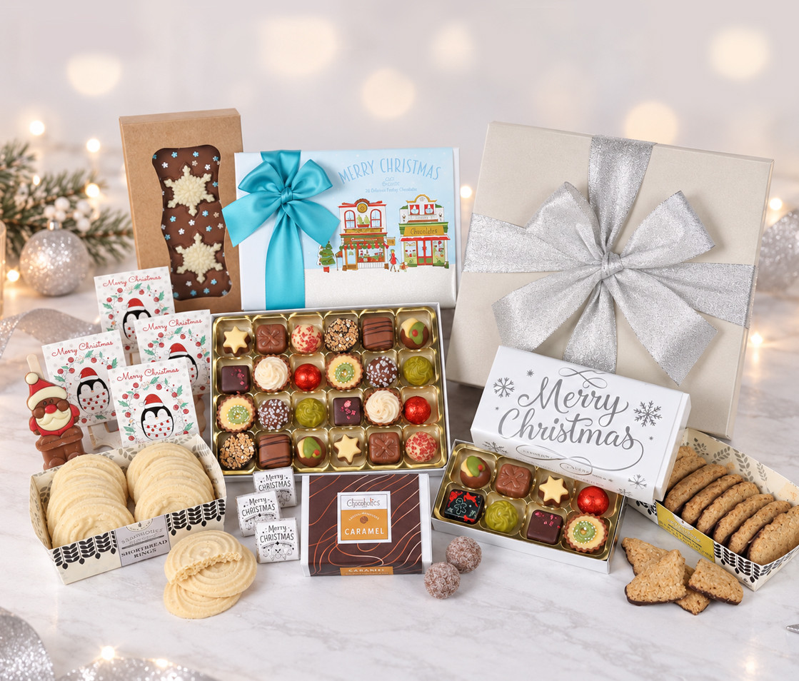 5893 Large Luxury Christmas Chocolate Hamper – Filled with Festive Chocolates & Treats