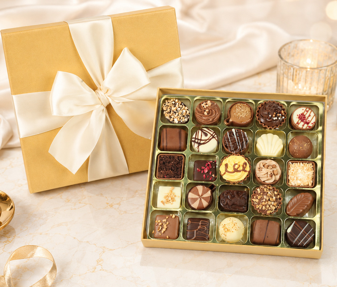 Executive Collection with 25 Luxury Chocolates in Gold Box