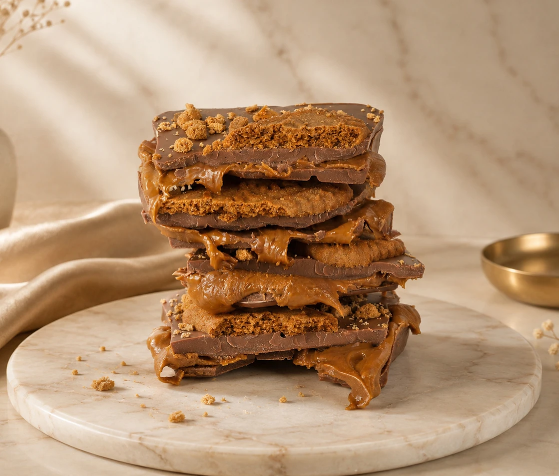 A limited edition Biscoff Bliss Slab.