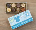 Personalised 8 Luxury Chocolates in a Box - Mummy to be blue wrapper Personalised 8 Luxury Chocolates in a Box - Mummy to be blue wrapper