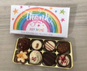 personalised thank you luxury chocolates rainbow