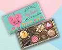 Personalised 'Sending You Hugs & Chocolates' Luxury Chocolate Box
