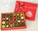 1060 Red Merry Christmas 24 Chocolate Gift Box - A Lovely Festive Treat