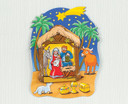 7932 Nativity Scene Milk Chocolate Foil on card