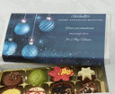 Personalised Luxury 8 or 16 Chocolate Box with Silver Baubles
