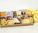 8403 Luxury Belgian Easter Chocolates in Kraft Gift Box with Ribbon