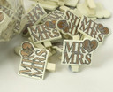 100x Mr and Mrs Pegs. Great for Wedding Favours