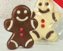 Gingerbread Men Duo - 1 Milk & 1 White Chocolate Gingerbread Man