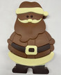 HUGE Solid Milk Chocolate Santa Claus with White Chocolate Decoration - 6485