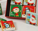 3305 Santa Mini Gift Box with 8 Milk Chocolate Squares - A fun table gift
