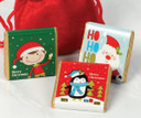 Santa's present Sack with 3 Milk Chocolate Neapolitans