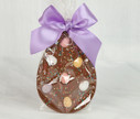7540 Chunky Flat Milk Chocolate Easter Egg Topped with Mini Eggs