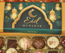 Eid Mubarak Luxury Belgian Chocolates to celebrate Eid with Green wrapper