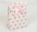 White and Pink Heart Box