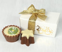 3365 Gold Penguin 2 Choc Gift Box - A Perfect Festive Table Setting