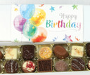 Luxury Belgian Chocolate Gift Box Happy Birthday Balloons