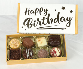 Birthday chocolate box with Gold Wrapper