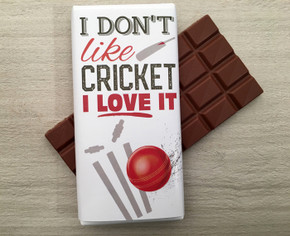Celebrate the Cricket World Cup with this 100gm bar of milk chocolate from Chocolates for Chocoholics