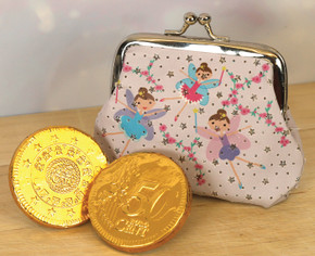 Fairy Purse With 2 Milk Chocolate Coins - A beautiful gift