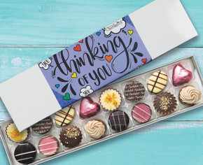 Thinking of You Luxury Chocolate Gift Box with Purple Wrapper